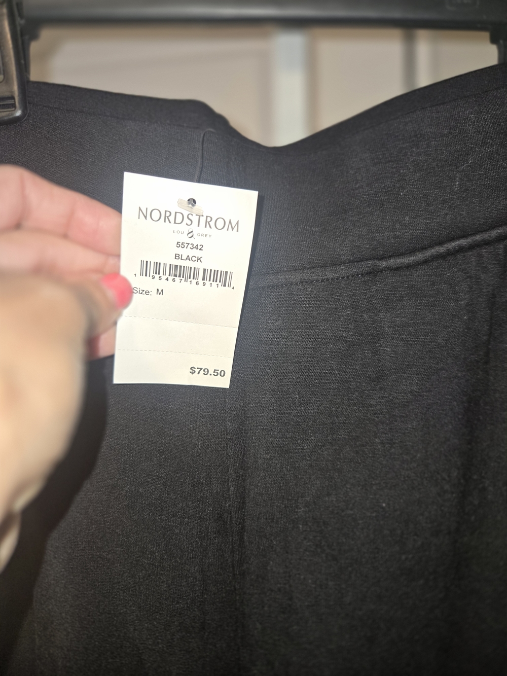 Lou & Grey Black SignatureSoft Plush Bottoms - M